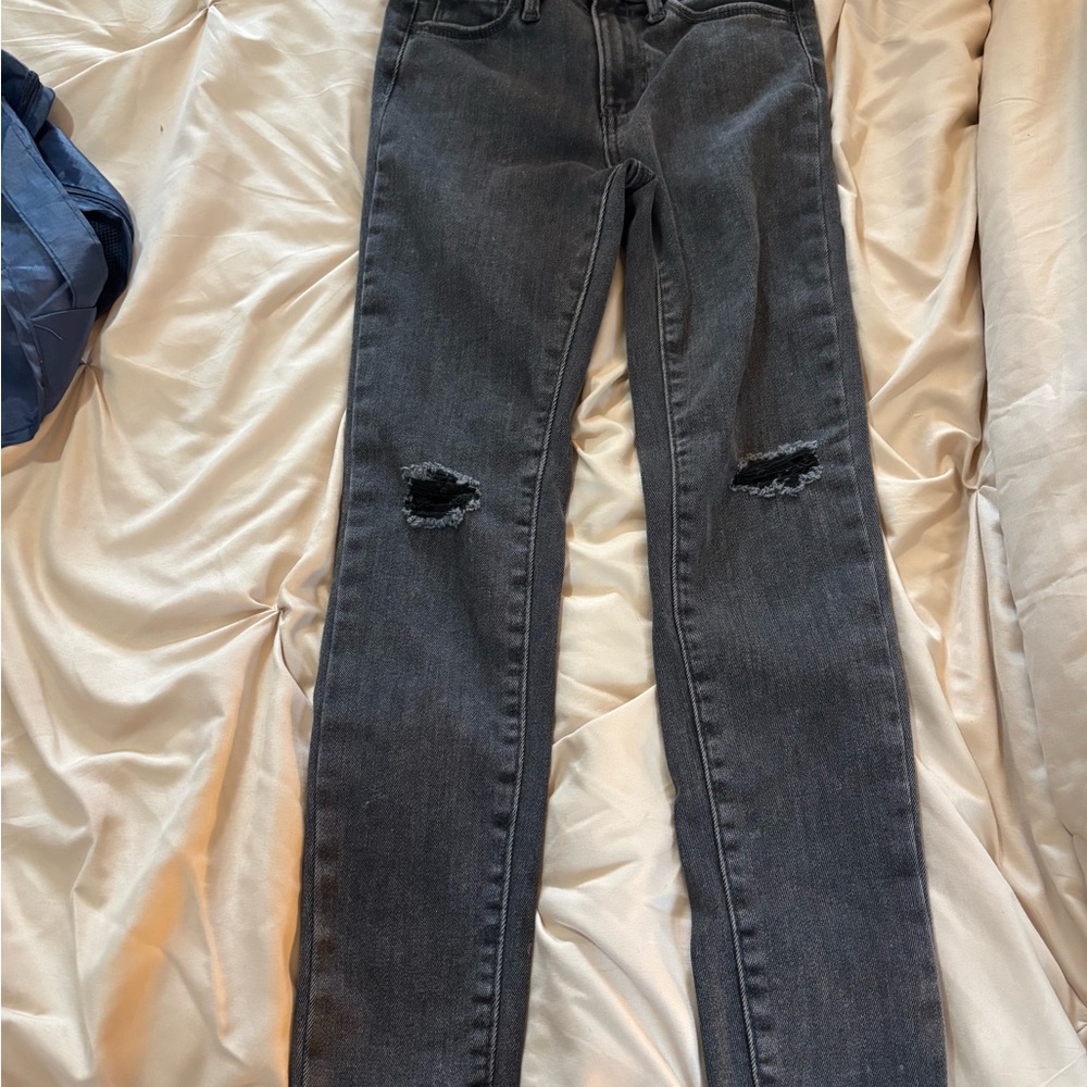 Old Navy Girl’s Black Ripped Skinny Jeans